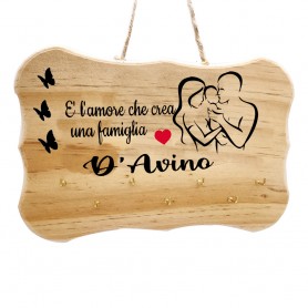 Appendichiavi Ingresso in Legno Personalizzabile