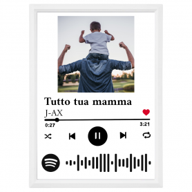 Quadro Spotify con Foto Personalizzata