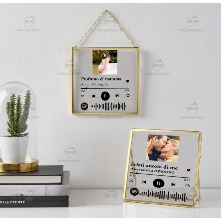 Quadro con codice spotify e foto personalizzabile 30x40cm –