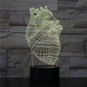 Lampada Led Cuore Anatomico