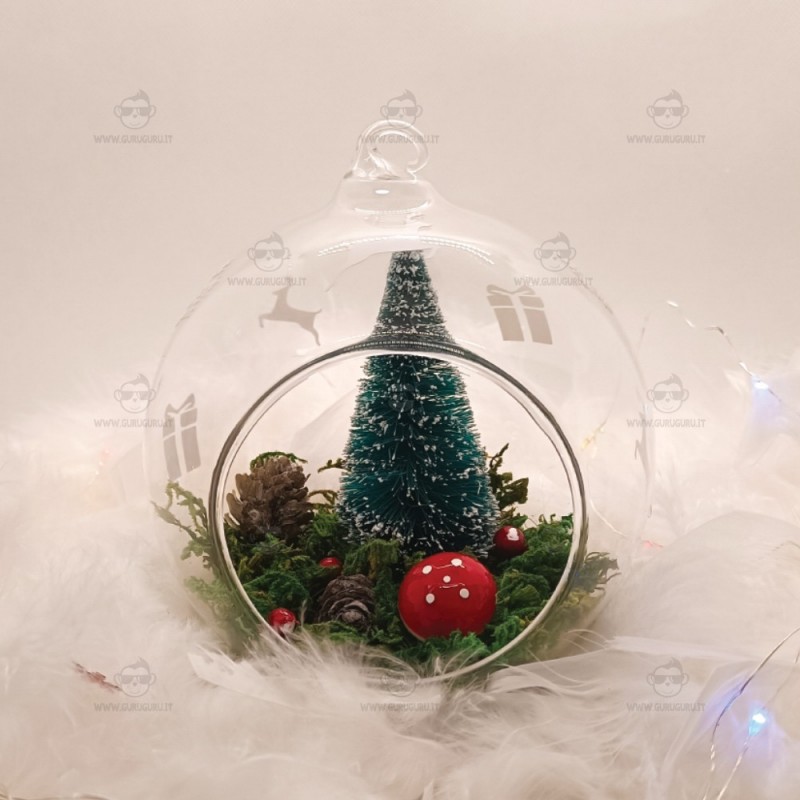 Sfera paesaggio invernale