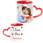 Tazza Manico Cuore Personalizzabile con Foto