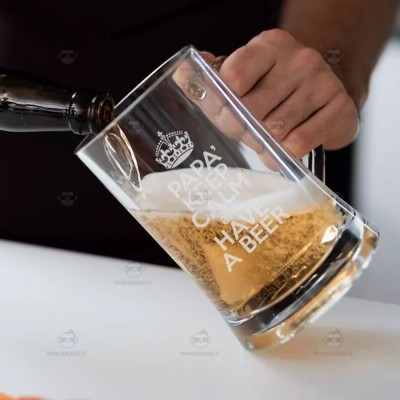 Sottobicchiere Divertente Keep Calm And Whack It – Plastica Trasparente, 80x80 Mm, Per Tazze E Birra