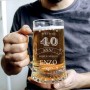 Boccale da Birra Buon 40° Compleanno Personalizzabile
