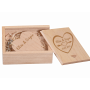 Chiavetta USB Cuore in Legno Personalizzabile 32 GB