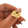 Anello Oro Cuori Pendenti Personalizzato con Incisione