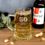 Boccale da Birra Buon 50° Compleanno Personalizzabile