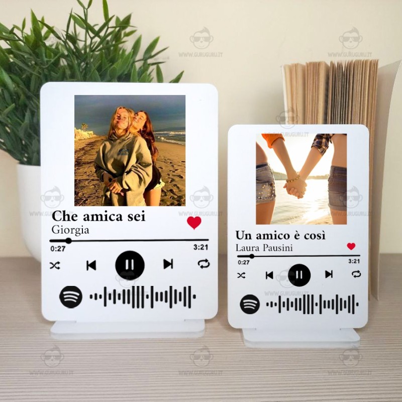Lampada Spotify in plexiglass personalizzata 