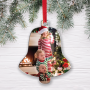 immagine campanella di Natale Personalizzabile con Foto idea regalo foto 3