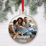 Pallina di Natale con Foto di Famiglia e Dedica Personalizzabile