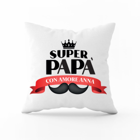 Cuscino Super Papà - Idea Regalo Festa del Papà