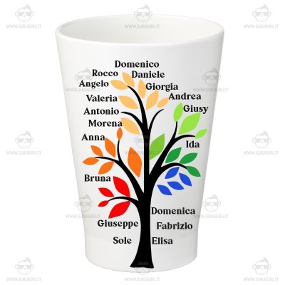 Un vaso personalizzato con pianta grassa per le maestre