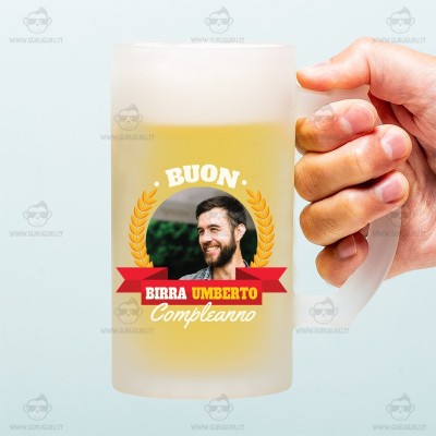 Boccale da birra personalizzato per il compleanno