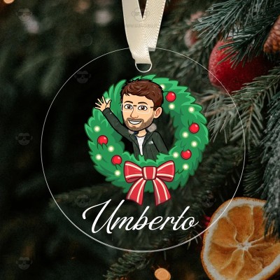 Pallina di Natale Personalizzabili con Emoticon