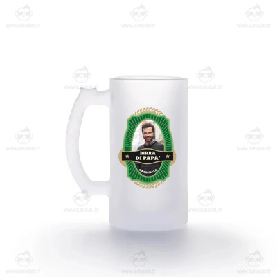 Boccale da Birra Personalizzato Migliore Papà con Dedica - Idea Regalo per Lui, Papà, Festa