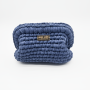 Pochette Donna Fatto a Mano Elegante con Fettuccia a Unicinetto