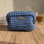 Pochette Donna Fatto a Mano Elegante con Fettuccia a Unicinetto