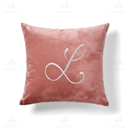 Cuscino Personalizzato - Fodera Cuscino Rosa in Velluto