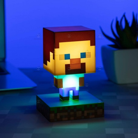 Lampada Minecraft Villager Steve